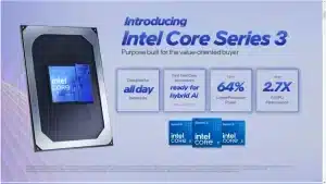 معرفی پردازنده‌های هیبریدی Intel Core 3 مجهز به AI | اقتصادی و قدرتمند